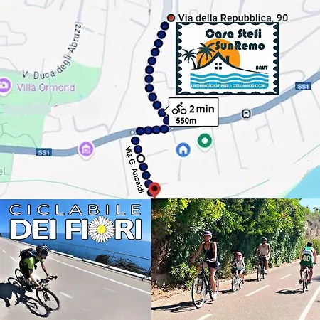 Casa Stefi Sunremo - Parcheggio Privato, 500 Mt Dalla